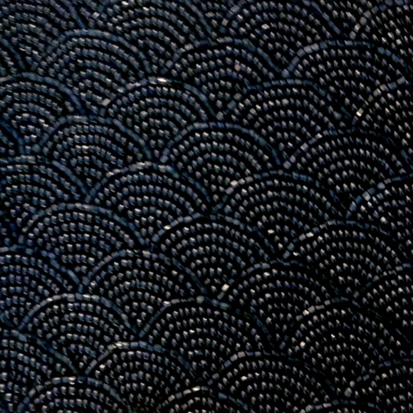 Vintage 60s Walborg Black Beaded Evening Bag Clutch - Picture 2 of 9